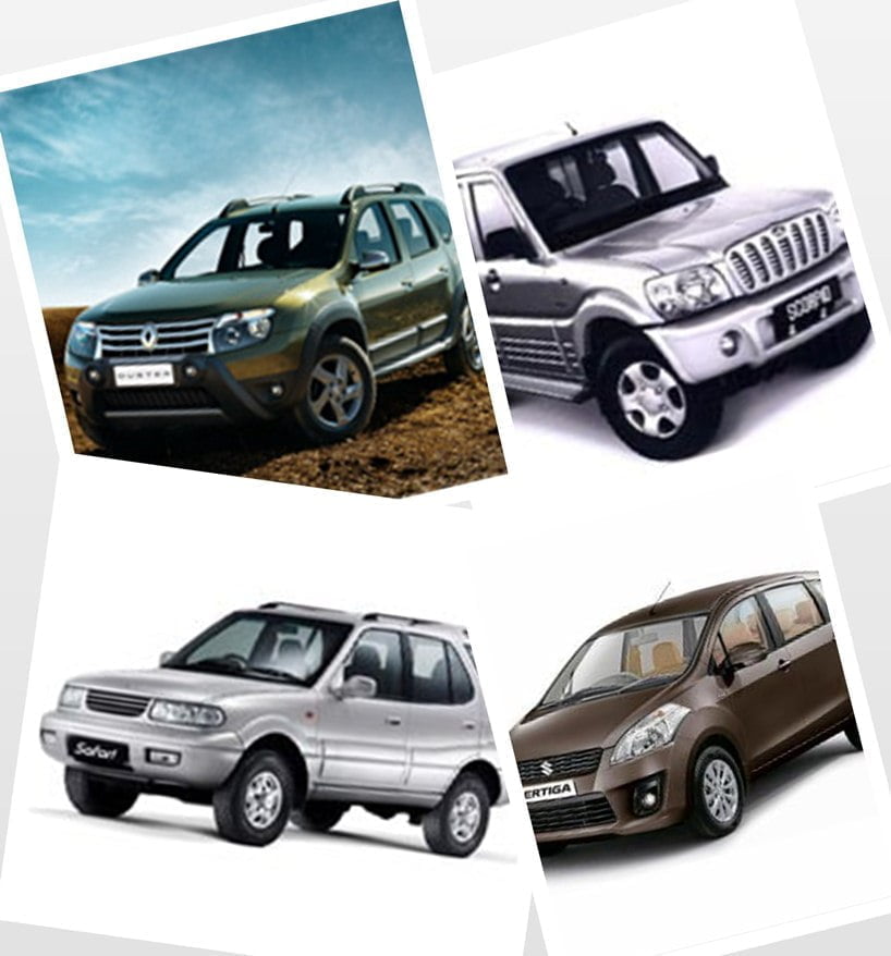 Comparison of Renault Duster, Mahindra Scorpio, Maruti Ertiga & Tata Safari Review Center