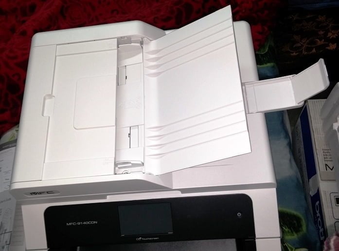 Brother MFC-9140CDN Printer Top View Tray Open