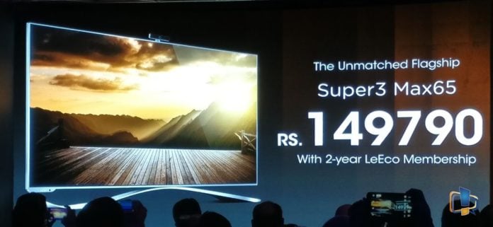 LeEco Super3 Max65 Price LeEco Super3 Max65 Price