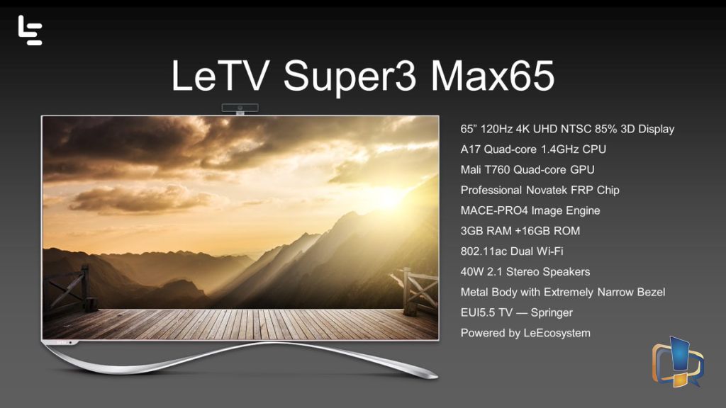 LeEco Super3 Max65 Features