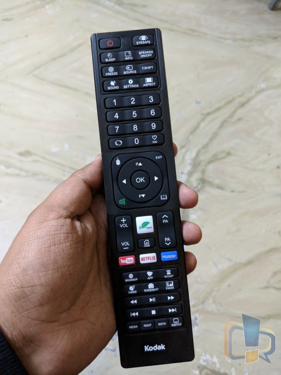 Kodak 55-inch 4K UHD Smart TV (55UHDXSMART) Remote