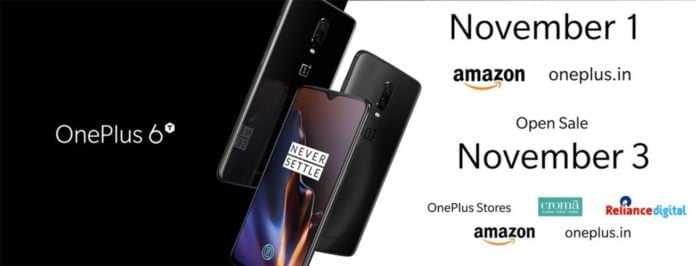 OnePlus 6T Sale Dates
