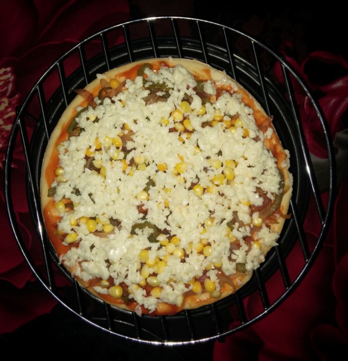 Pizza Prepared for Baking