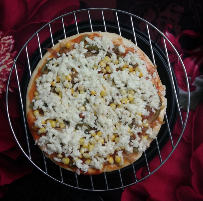Pizza Prepared for Baking