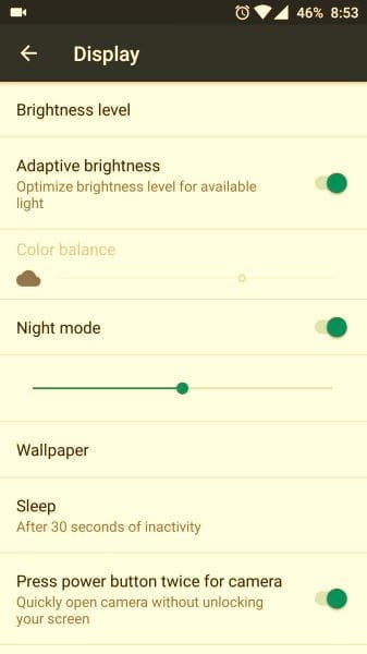 OnePlus 3 Night Mode