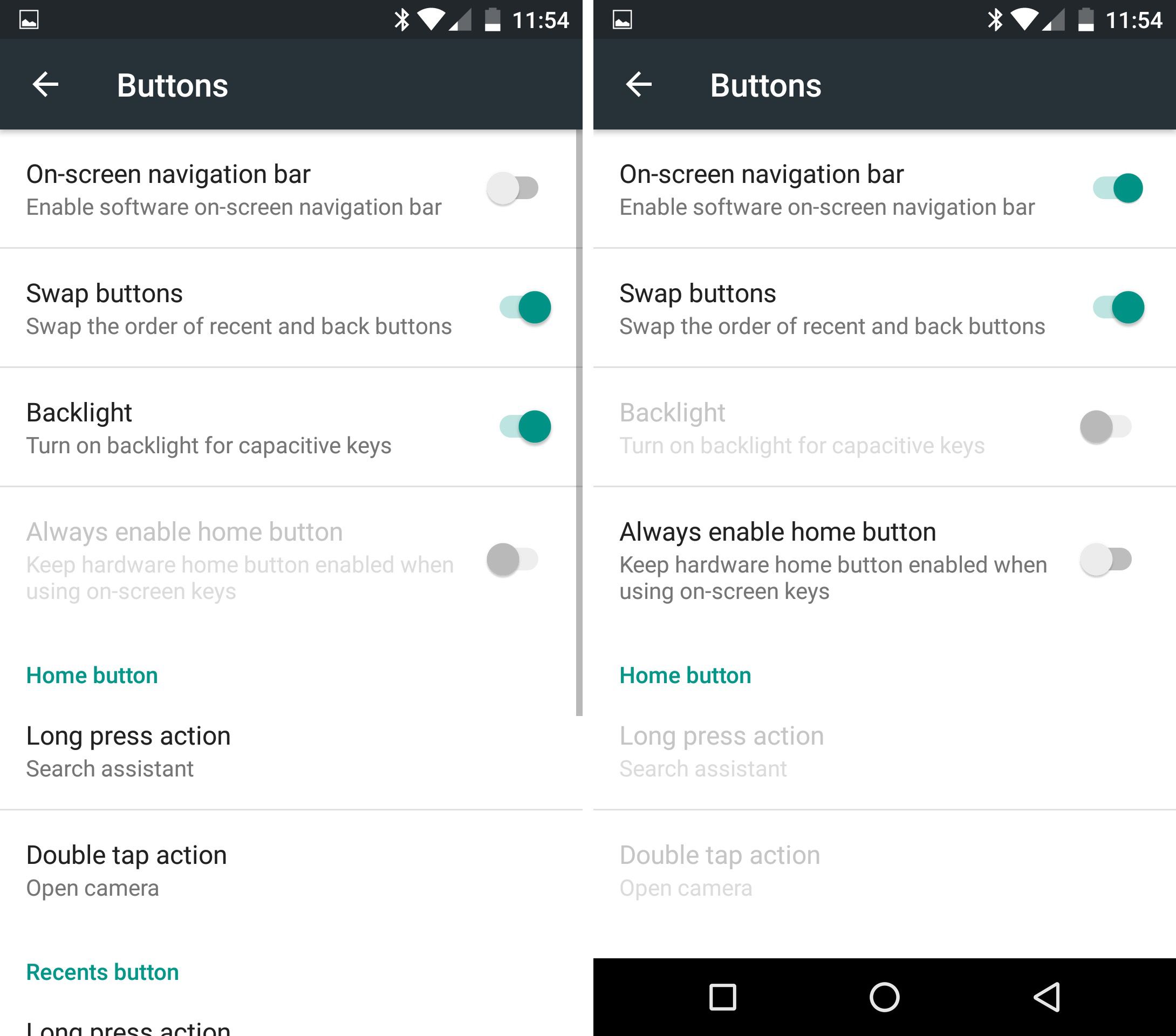 swap navigation keys