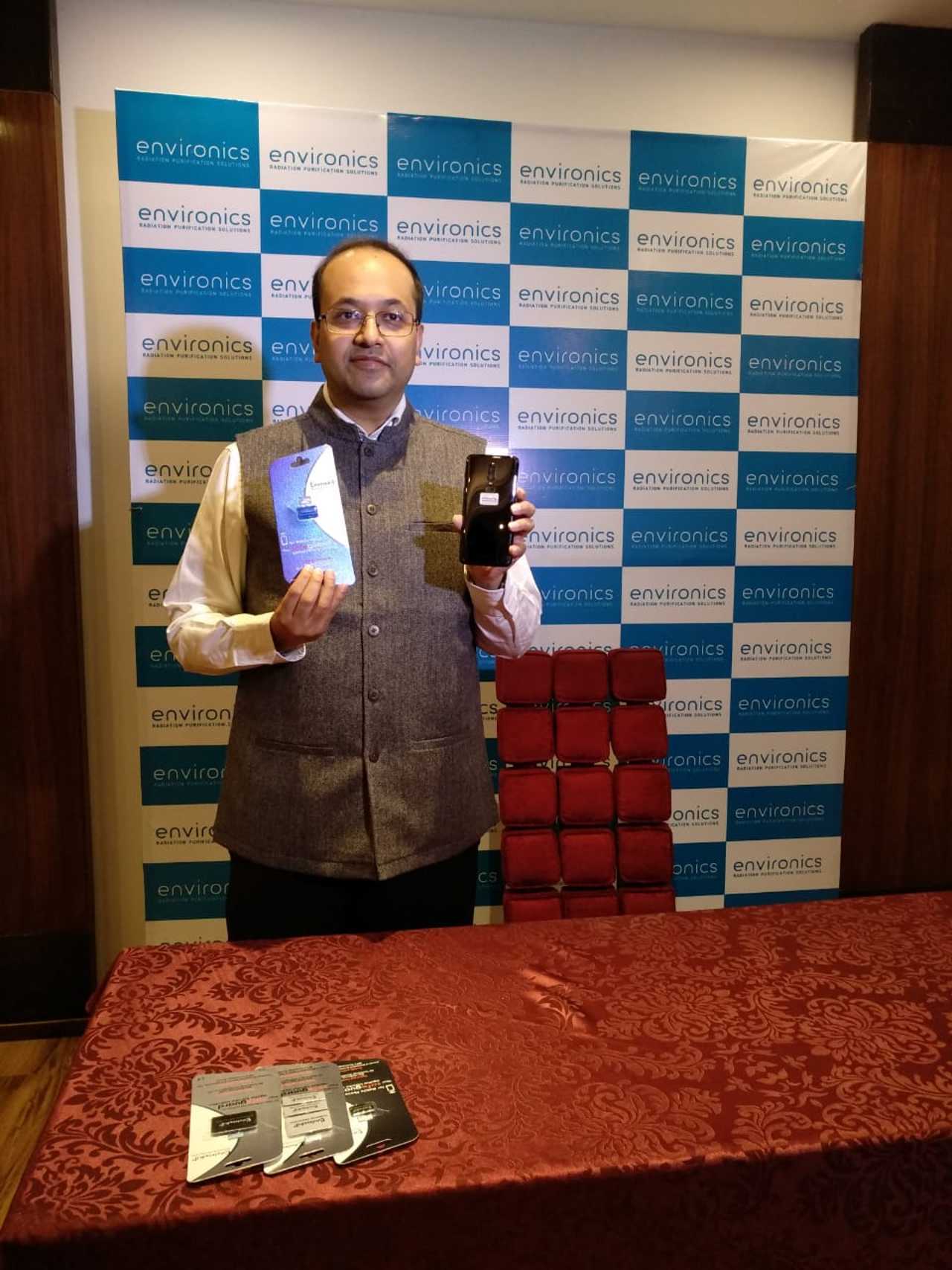 Mr. Pranav Poddar, Director, Syenergy Environics Limited, launching Envirochip in Jaipur