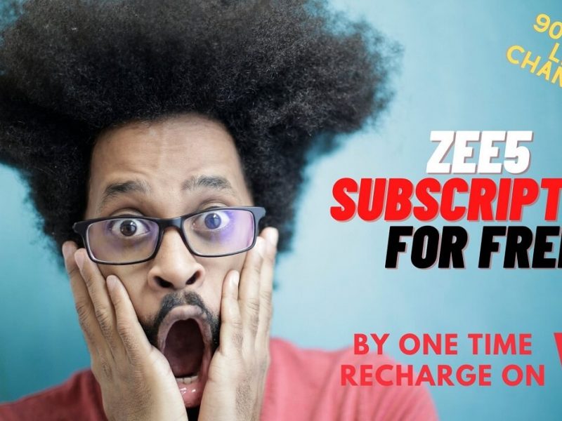 Get ZEE5 Subscription With 90+ LIVE Channels Access Free For a Year via this Vi OTT Plan!