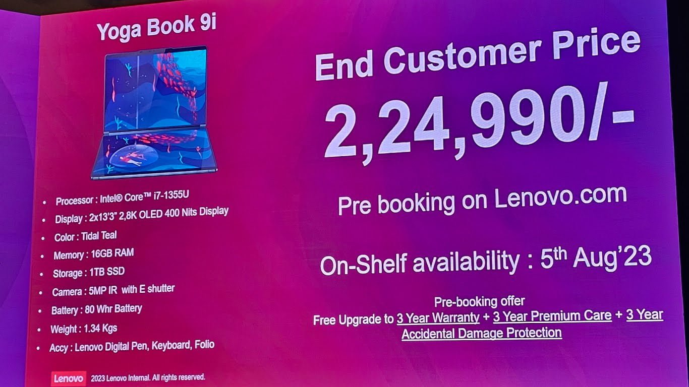 Lenovo Unveils New Yoga Laptops, Including Flagship Dual-Screen Yoga Book 9i