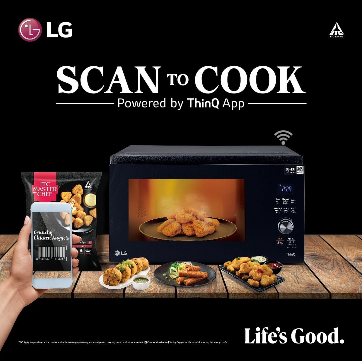 LG and ITC Launch Smart Microwave Ovens with Scan to Cook, Heart-Healthy Recipes, and Diet Fry Feature